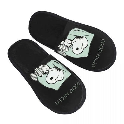 Memory Foam Women Slippers Four Leaf Clover Snoopy Slippers