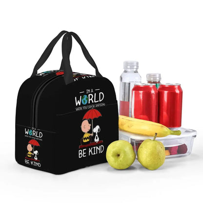 Snoopy Backpack Halloween Insulated Lunch Bag 22x20x13cm