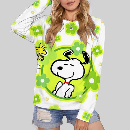 Cute Snoopy Print Womens Oversize Hoodie Snoopy Hoodie