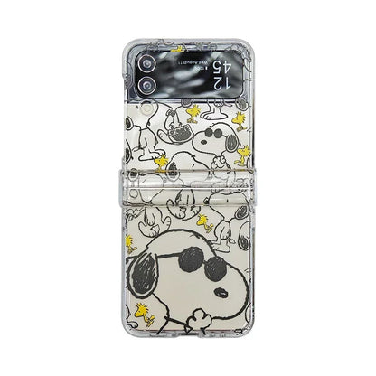 Snoopy Transparent Case Z Flip Snoopy Phone Case