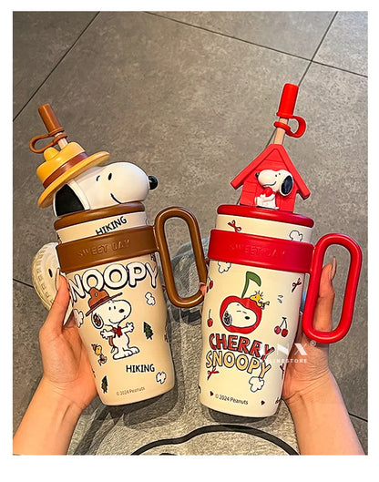 800ML Stainless Vacuum Insulated Bottle Snoopy Mug