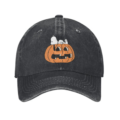 Halloween Pumpkin Print Cap Adjustable Snoopy Hat