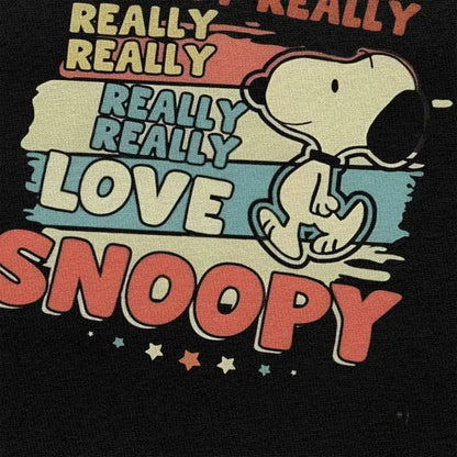 Custom Cute Cartoon Tee For Men Cotton Snoopy Shirt