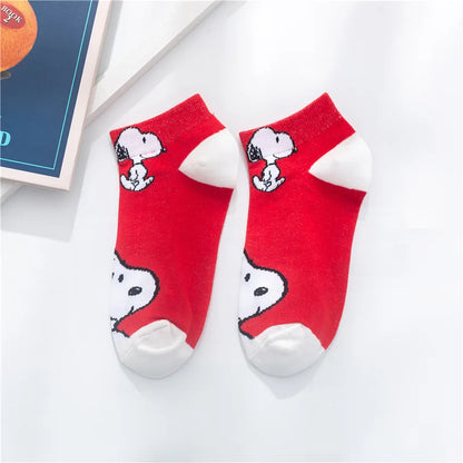 Low Tube Socks Women Men Cute Snoopy Socks