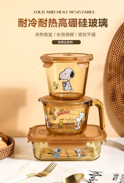 Snoopy Multi Layer Lunch Box Thermal Snoopy Luch Box