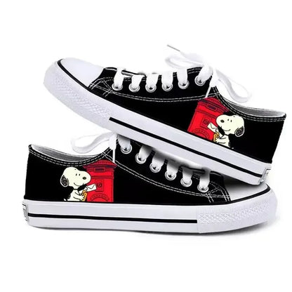 Womens Casual Low Sneakers Non Slip Lightweight Snoopy Shoes