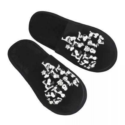 Memory Foam Women Slippers Four Leaf Clover Snoopy Slippers