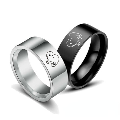 Titanium Alloy Ring Cartoon Gift Cute Snoopy Ring