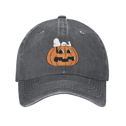 Halloween Pumpkin Print Cap Adjustable Snoopy Hat