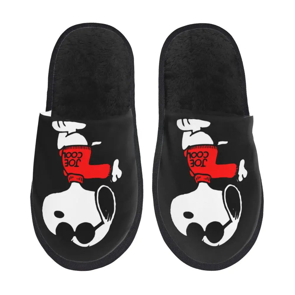 Memory Foam Women Slippers Four Leaf Clover Snoopy Slippers