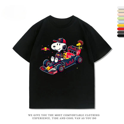 Disney Snoopy F1 Racing Womens T Shirt Snoopy Shirt