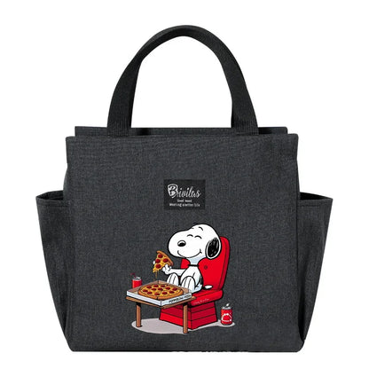 Snoopy Backpack Insulated Lunch Bag Bento Pack Ice Pack