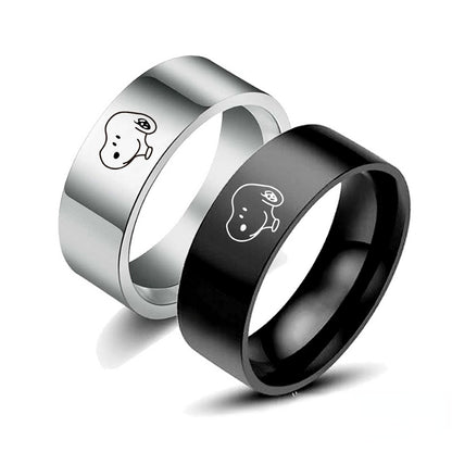 Titanium Alloy Ring Cartoon Gift Cute Snoopy Ring