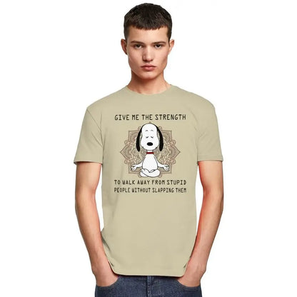 Men Snoopy Cartoon T Shirt 100 Percent Cotton Snoopy Shirt