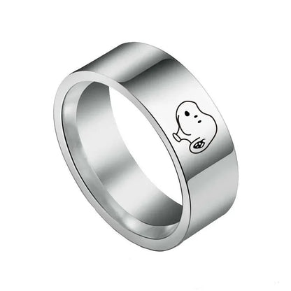 Titanium Alloy Ring Cartoon Gift Cute Snoopy Ring