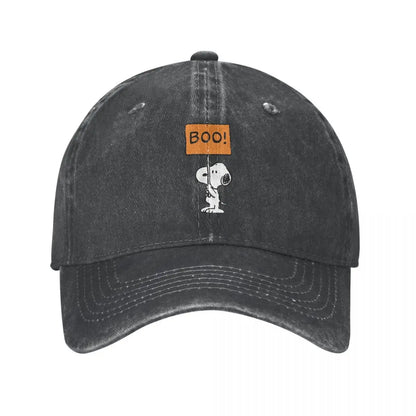 Vintage Peanuts Distressed Denim Baseball Snoopy Hat