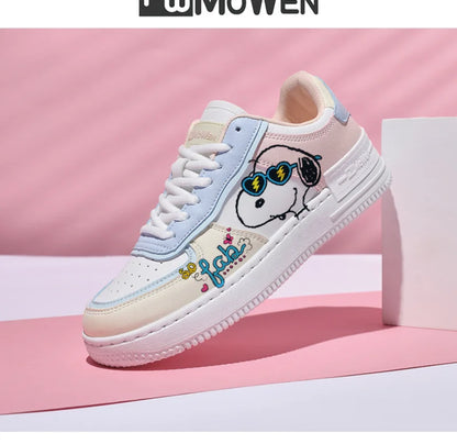 Womens Light Running Shoes Breathable Slip On Snoopy Shoes