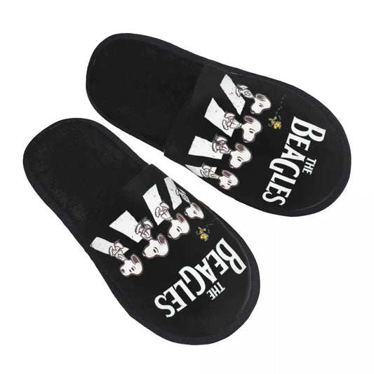 Anti Slip Cotton Slippers Indoor Living Room Snoopy Slippers