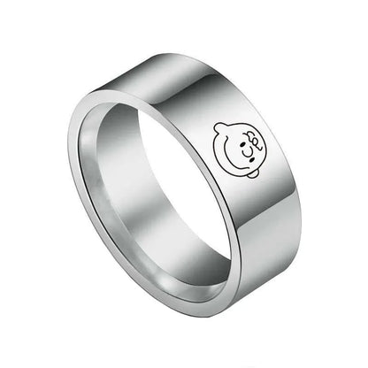 Titanium Alloy Ring Cartoon Gift Cute Snoopy Ring