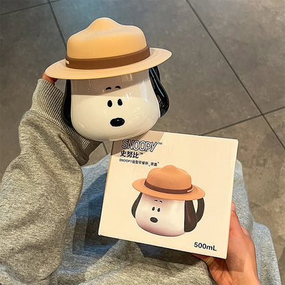 Straw Hat Mug Ceramic Cup Snoopy Mug