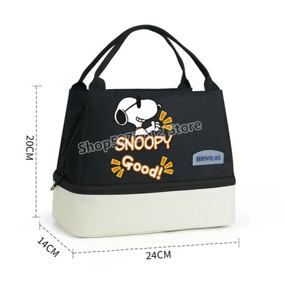 Snoopy Backpack Large Capacity Lunch Bags Insulated Cooler