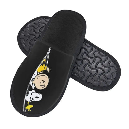 Memory Foam Women Slippers Four Leaf Clover Snoopy Slippers