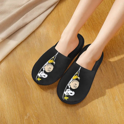 Memory Foam Women Slippers Four Leaf Clover Snoopy Slippers