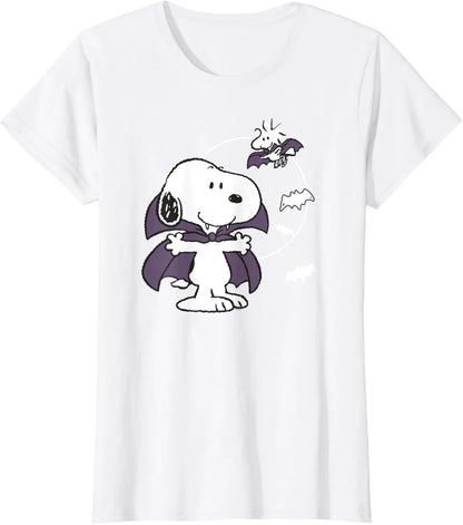 Halloween Vampire Tee Cotton Snoopy Shirt