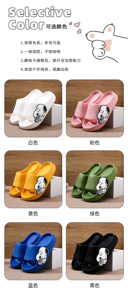 MINISO Snoopy Non Slip Indoor Slippers Snoopy Slippers