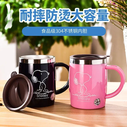 420ml Stainless Steel Mug for Men and Women Snoopy Cup