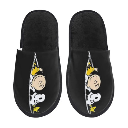 Memory Foam Women Slippers Four Leaf Clover Snoopy Slippers
