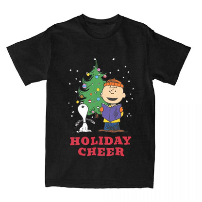 Unisex Peanuts Christmas Snoopy Graphic Tee Snoopy Shirt