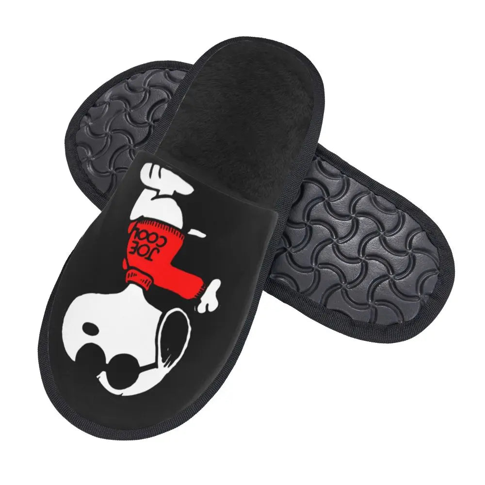 Memory Foam Women Slippers Four Leaf Clover Snoopy Slippers