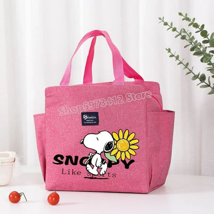 Snoopy Backpack Insulated Lunch Bag Bento Pack Ice Pack