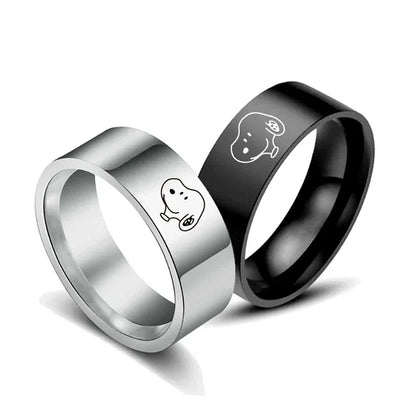 Titanium Alloy Ring Cartoon Gift Cute Snoopy Ring