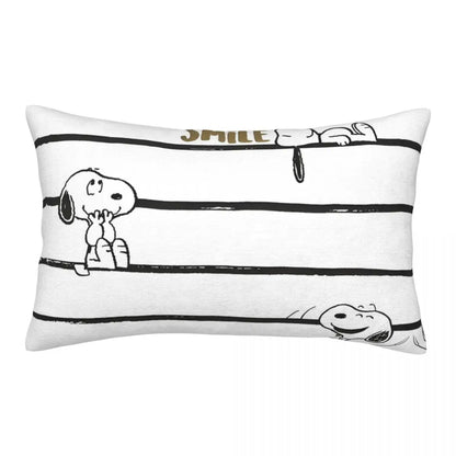 Cute Pillowcase 18in Square Red Snoopy Pillow