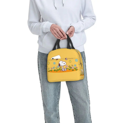 Snoopy Backpack Halloween Insulated Lunch Bag 22x20x13cm