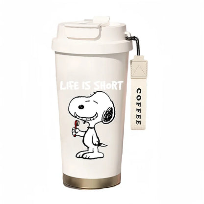 500ml Thermos Bottle Portable Snoopy Cup