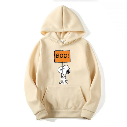 Hooded Boo Hoodie Casual Snoopy Hoodie