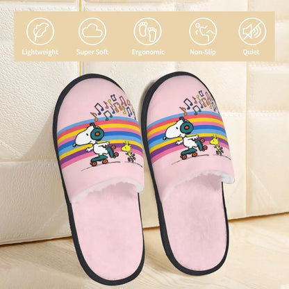 Custom Snoopys Collage Slippers for Bathroom Snoopy Slippers
