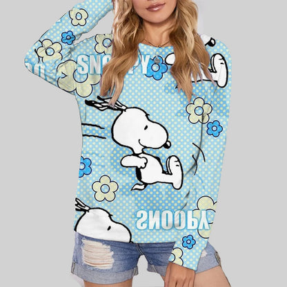 Cute Snoopy Print Womens Oversize Hoodie Snoopy Hoodie