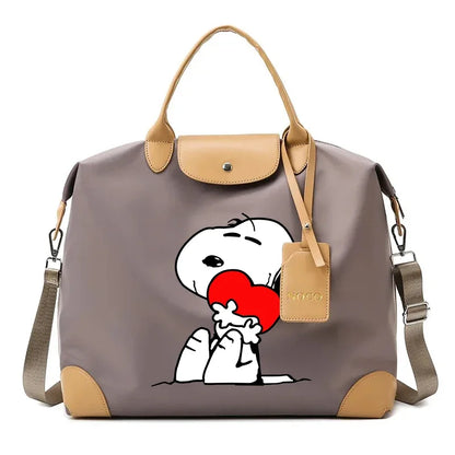 Snoopy Backpack Large Anime Travel Bag For Women 41x16x33cm