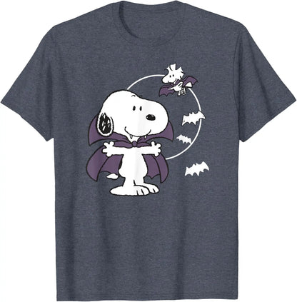 Halloween Vampire Tee Cotton Snoopy Shirt