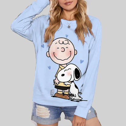 Cute Snoopy Print Womens Oversize Hoodie Snoopy Hoodie
