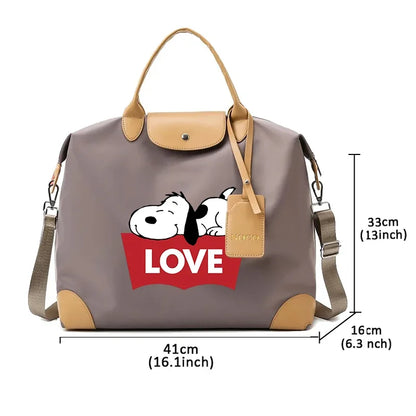 Snoopy Backpack Large Anime Travel Bag For Women 41x16x33cm