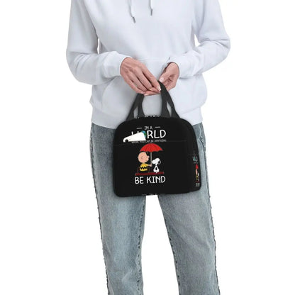 Snoopy Backpack Halloween Insulated Lunch Bag 22x20x13cm