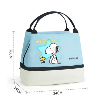 Snoopy Backpack Large Capacity Lunch Bags Insulated Cooler