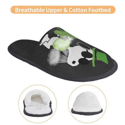 Memory Foam Women Slippers Four Leaf Clover Snoopy Slippers