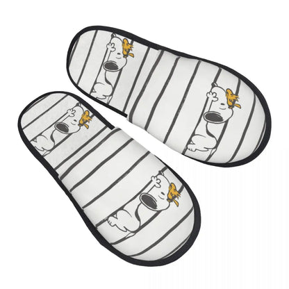 Memory Foam Cartoon Slippers Women Indoor Snoopy Slippers