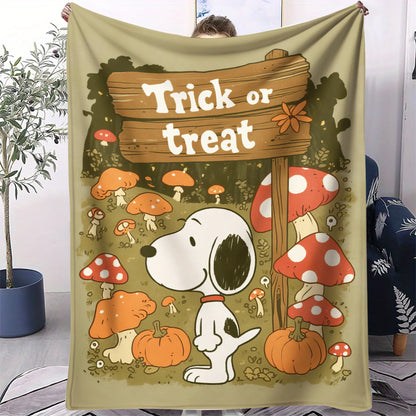 Halloween Snoopy Flannel Blanket HMT11 Snoopy Blanket